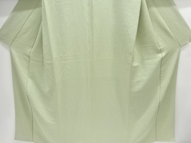  家紋織出し色無地着物